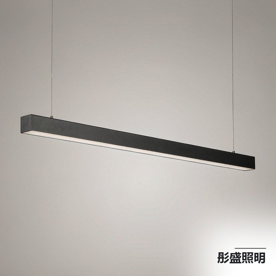 办公室LED长条灯 超亮商用店铺厂房照明 一字型条形吊灯 铝方通